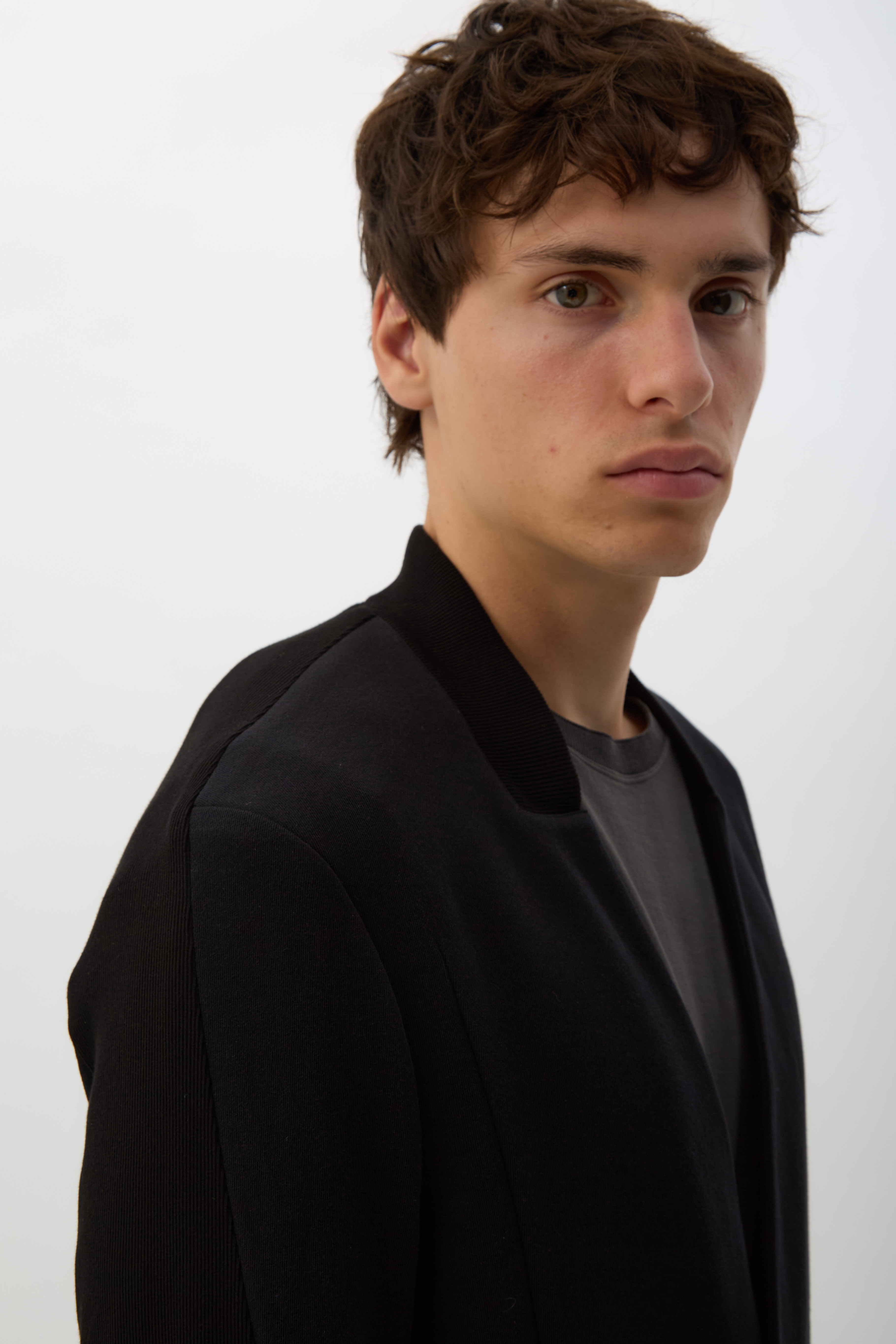 Smooth Black Koru Slim Blazer
