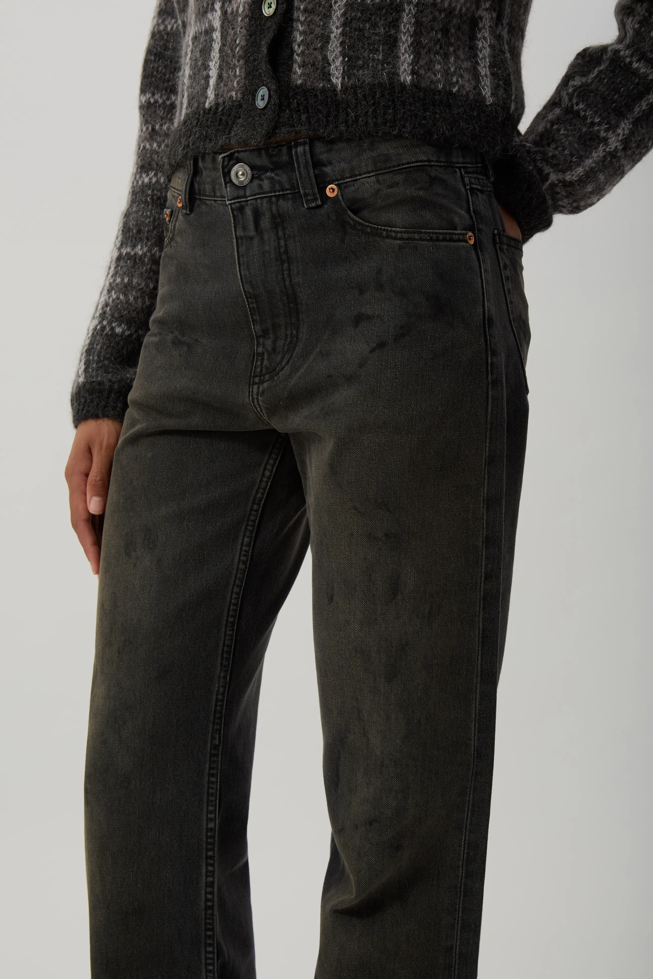 Car Repair Wash Boot Cut Jeans