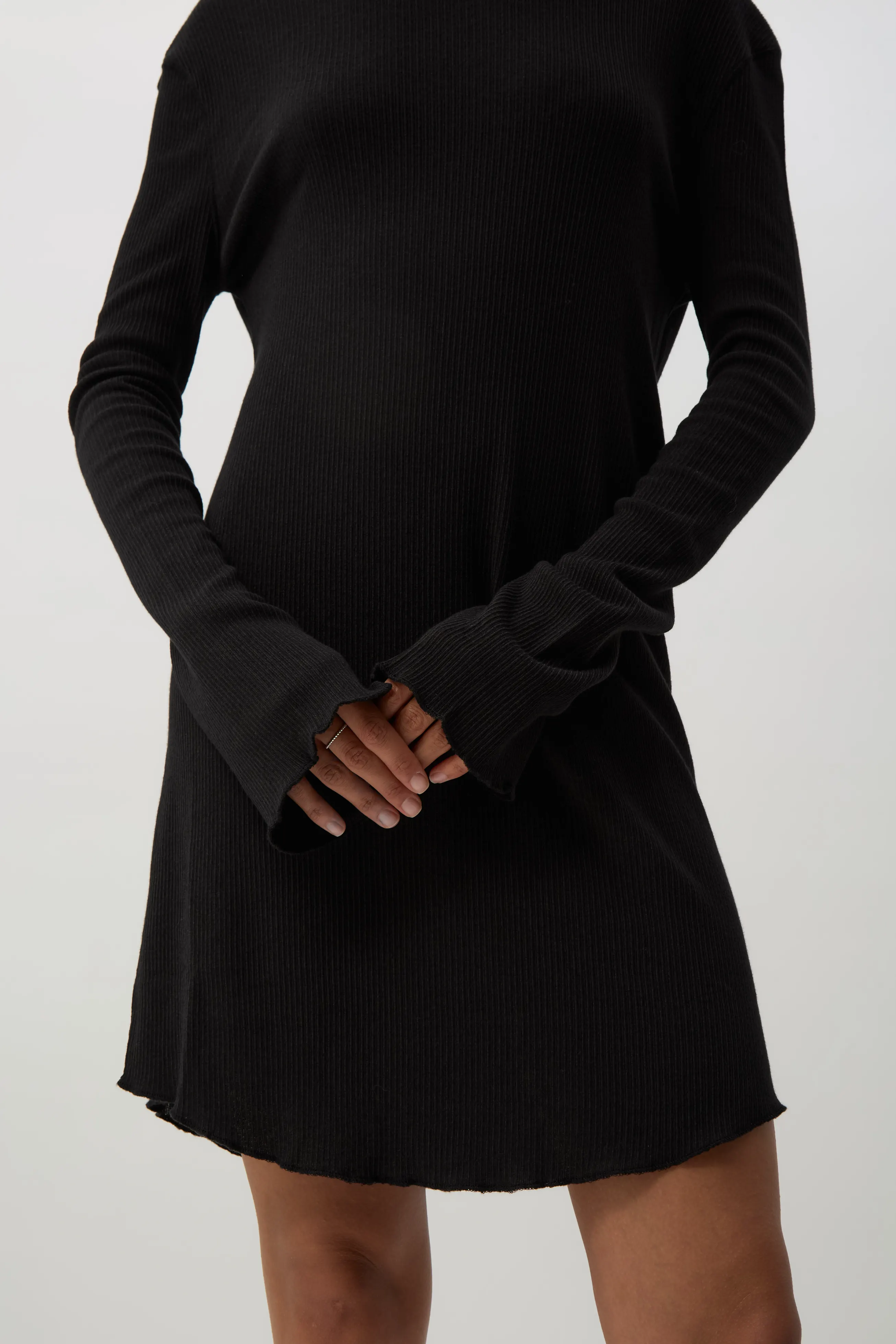 Charred Shade Two Face Dress