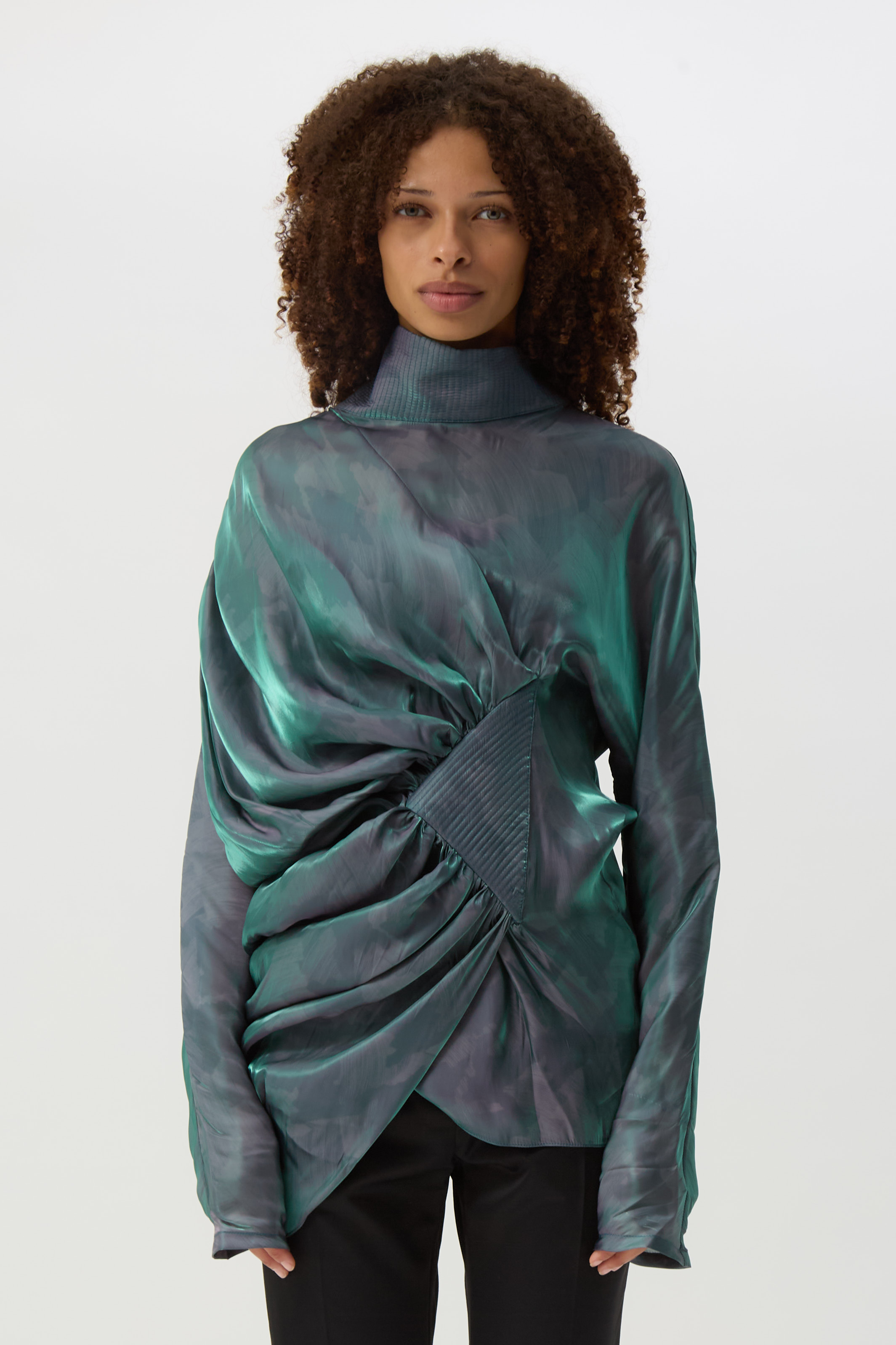 Cobalt Brush Jacana Blouse