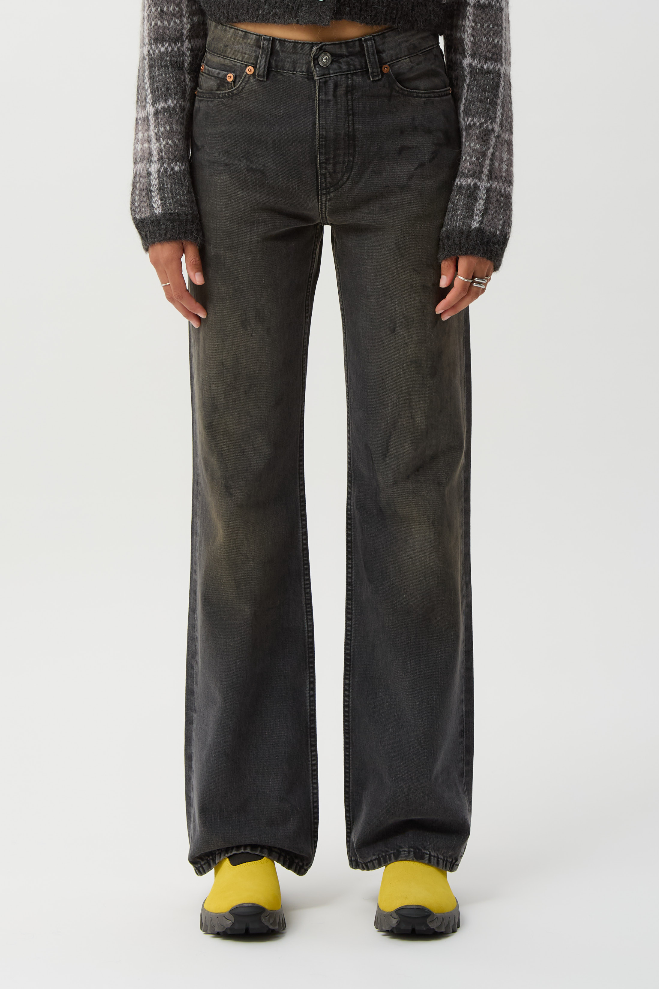 Car Repair Wash Boot Cut Jeans
