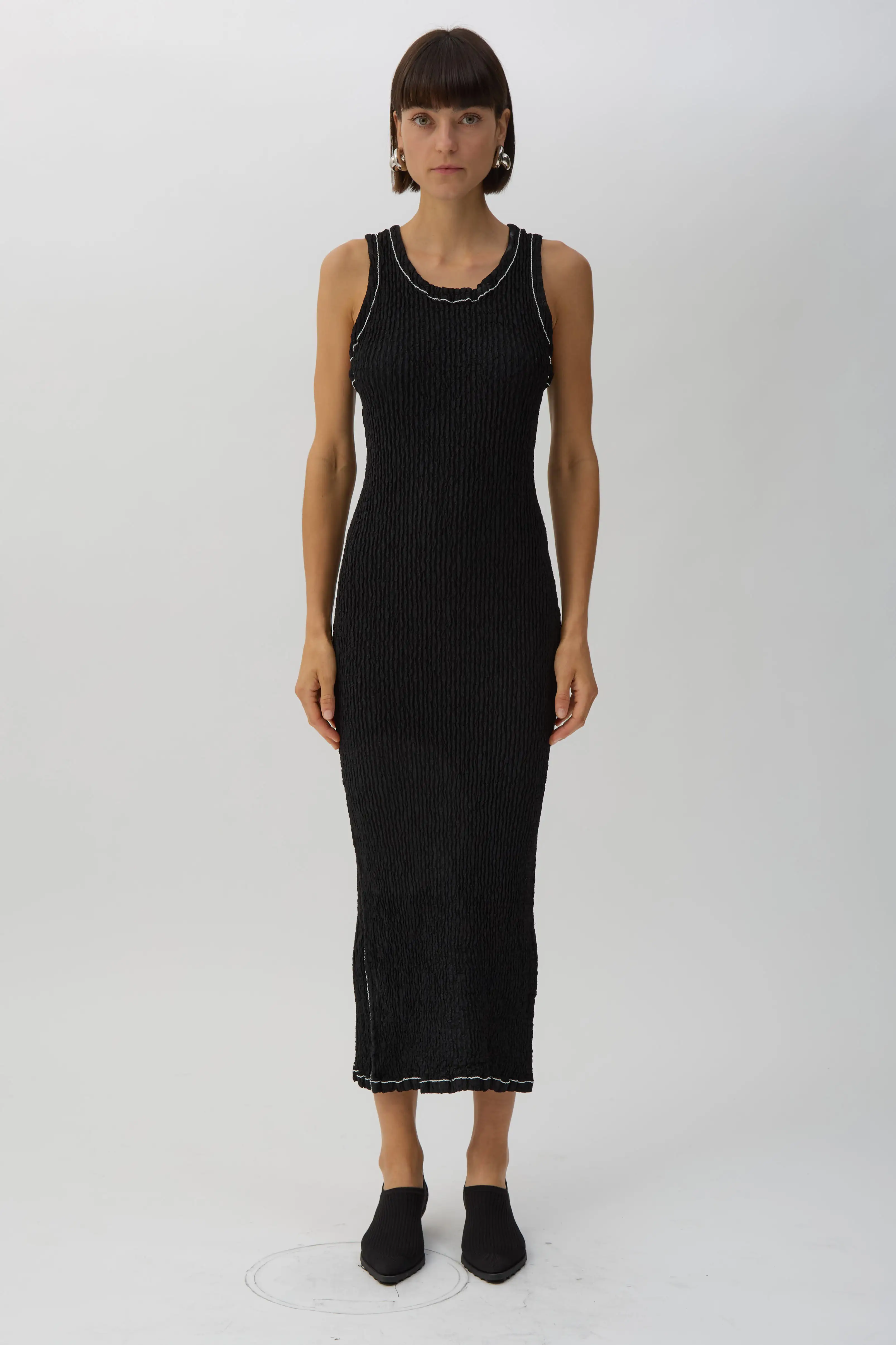 Black Wavelet Ensemble Dress