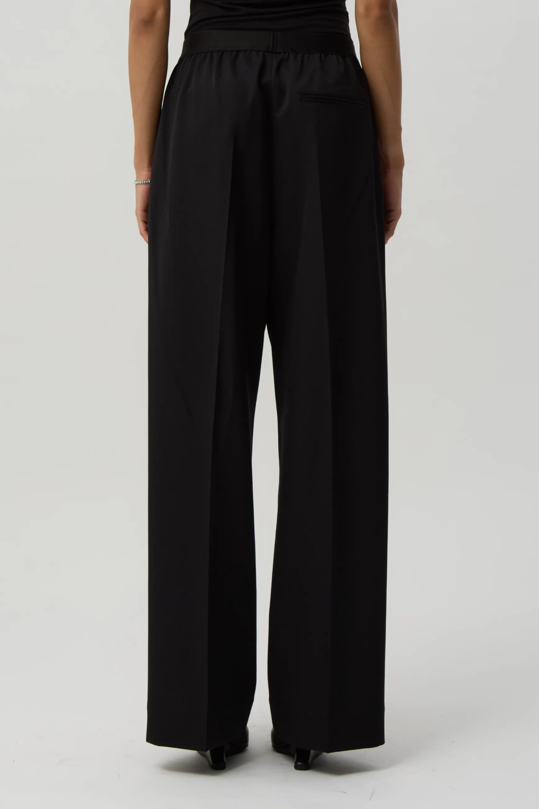 Coarse Black Norm Trouser