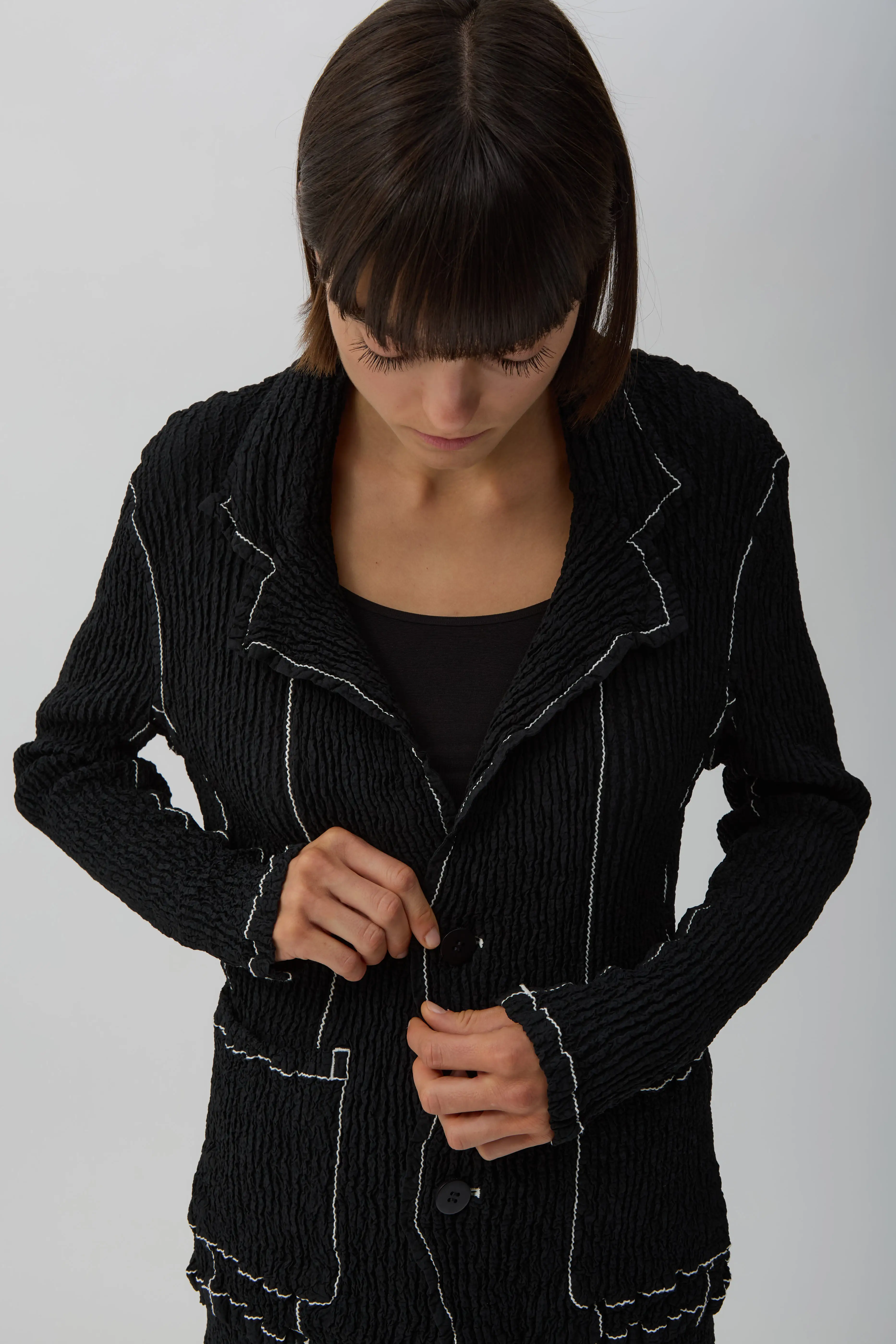 Black Wavelet Ensemble Jacket