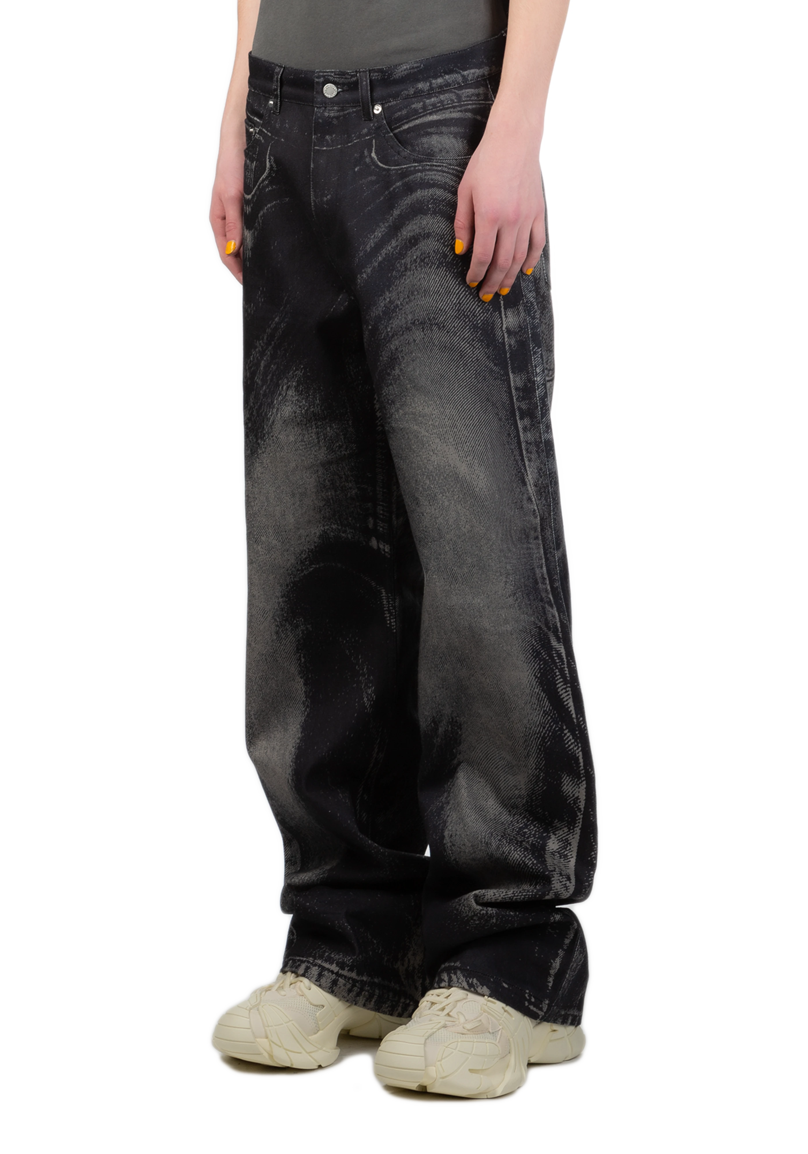 パンツ 2010ss Y's sarouel black denim archive CIRCUIT' DENIM - charcoal — SACHRAGA