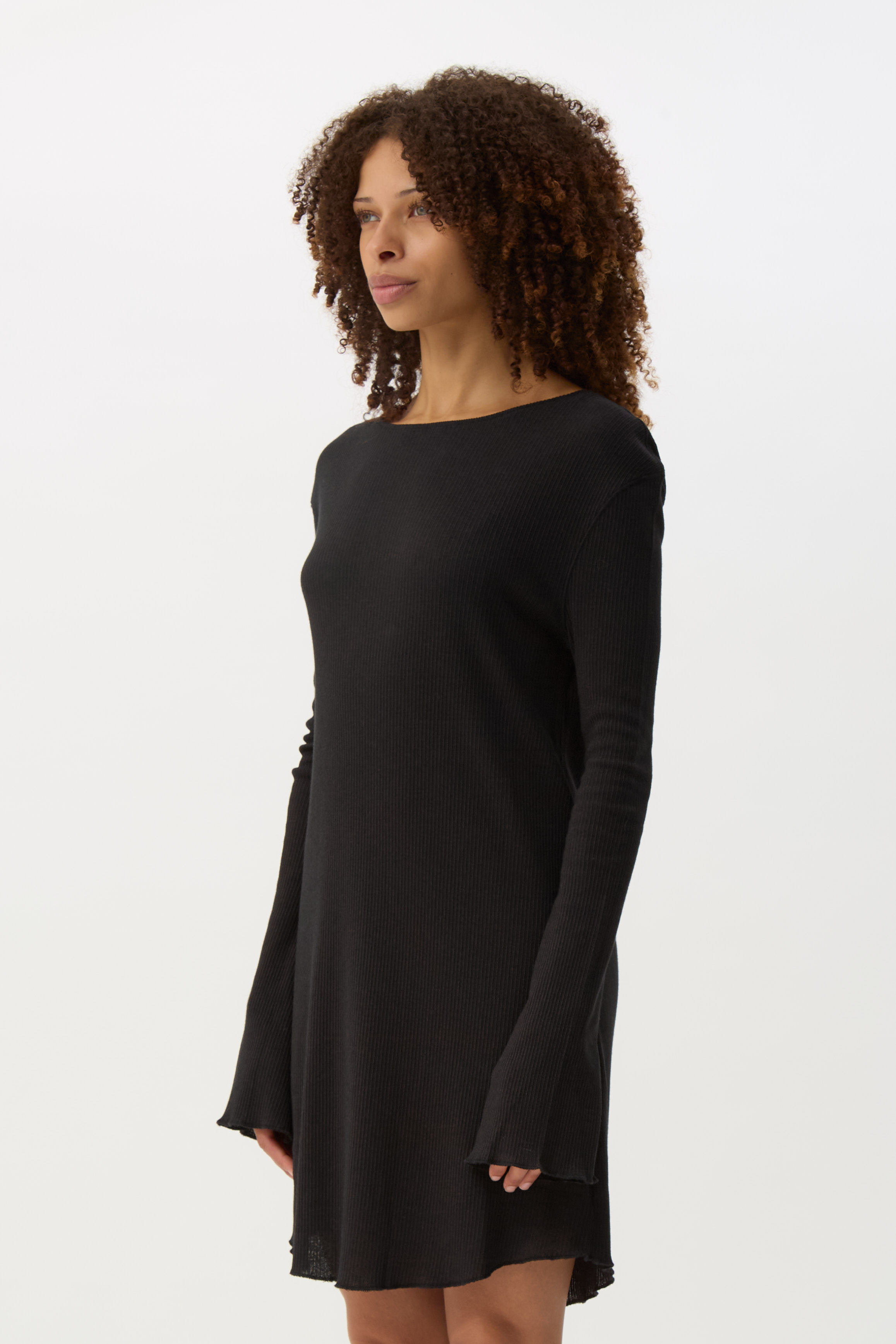 Charred Shade Two Face Dress