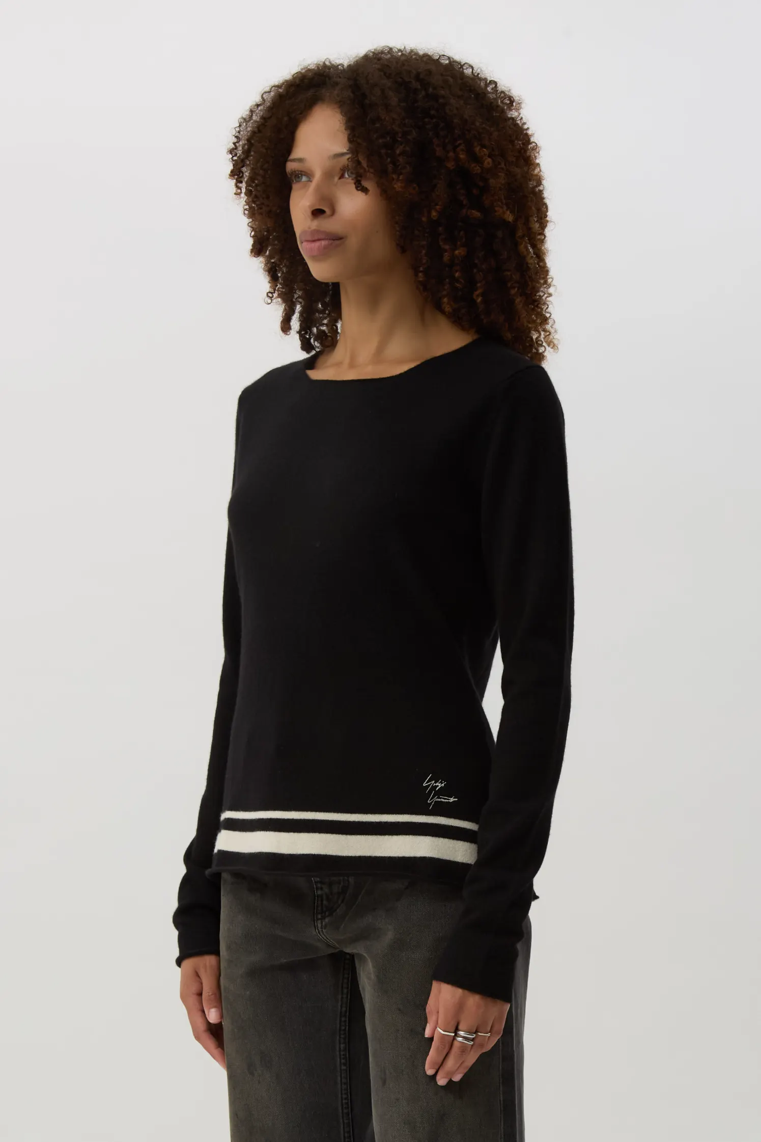 Black YY Signature Sweater
