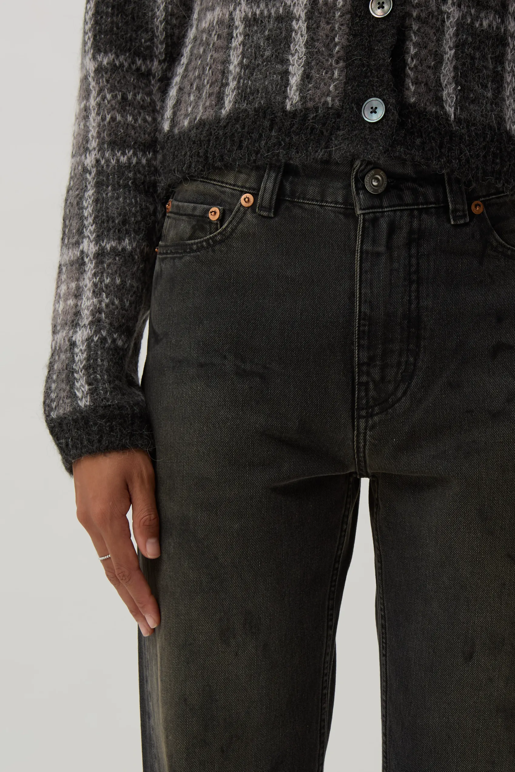 Car Repair Wash Boot Cut Jeans