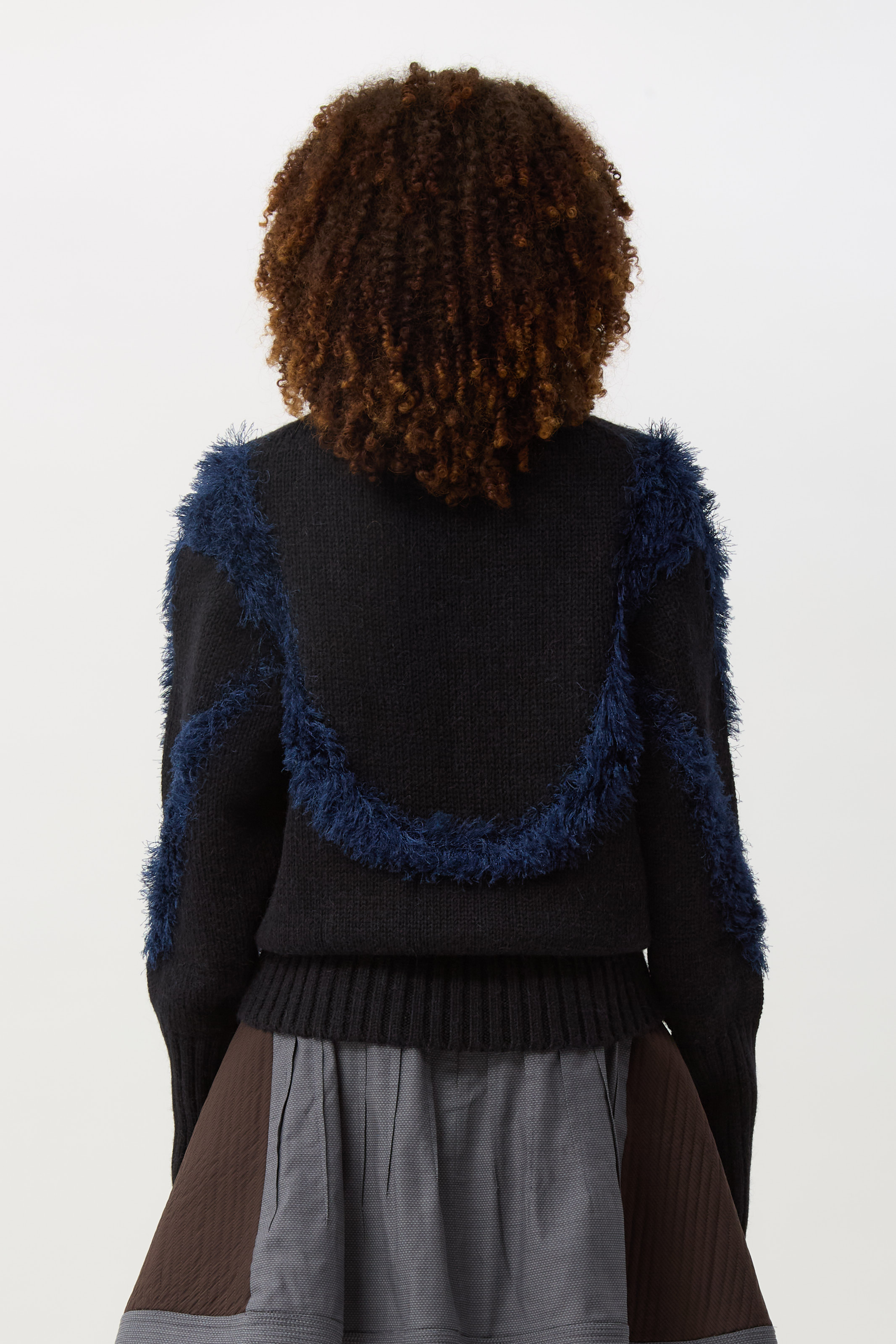 Black Swan x Deep Lake Blue Macaw Jumper