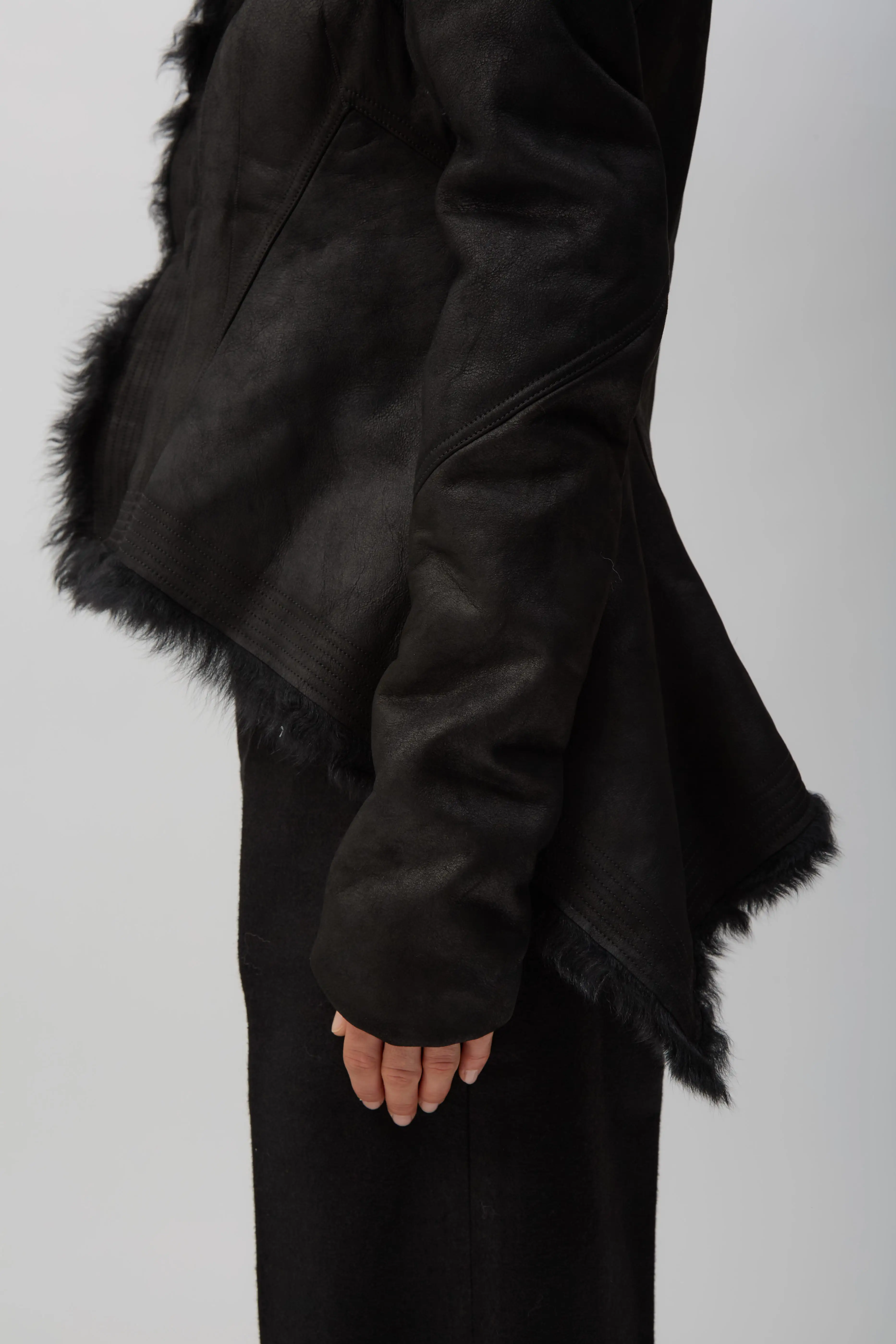 Black Shearling Naska Jacket