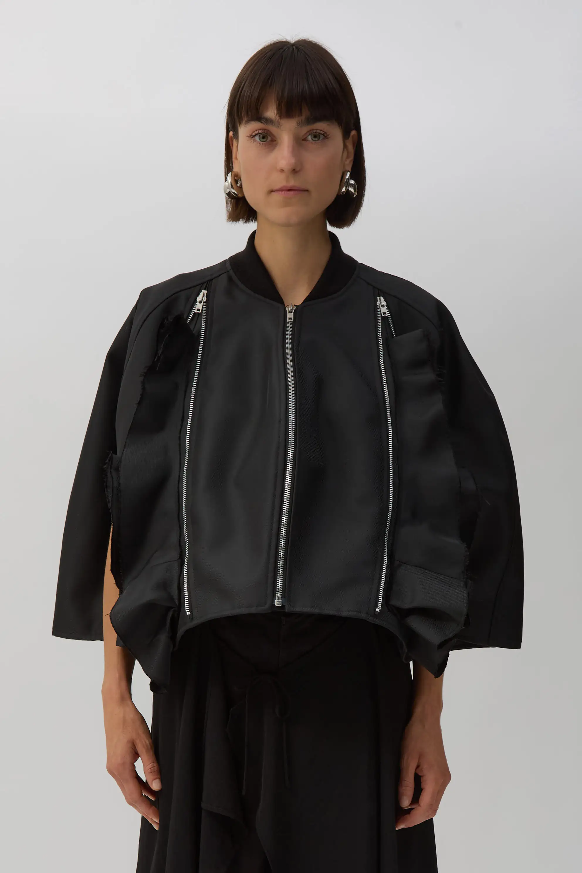Black Double Zip Jacket