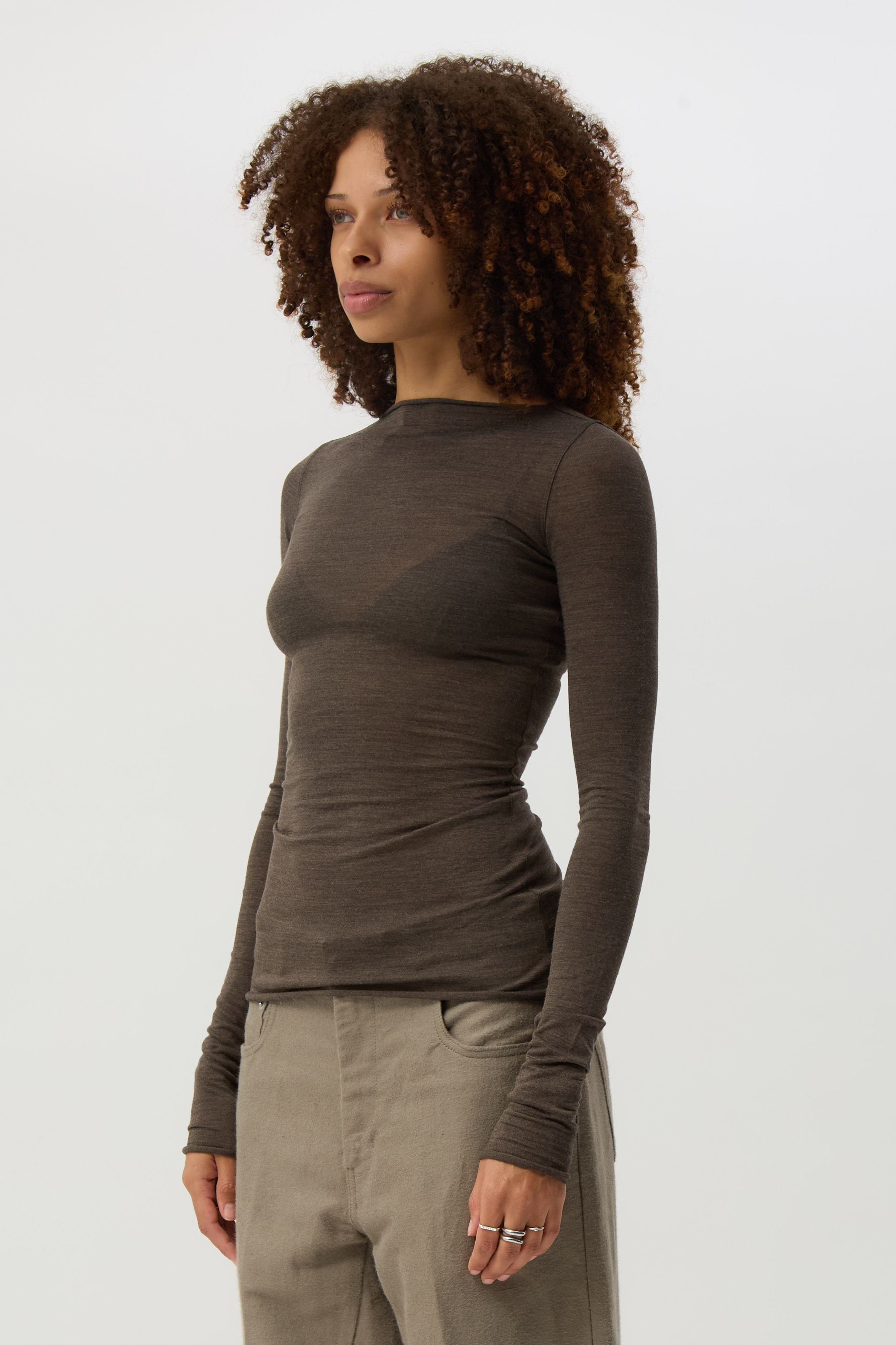 Dark Dust Knit Long-Sleeve T