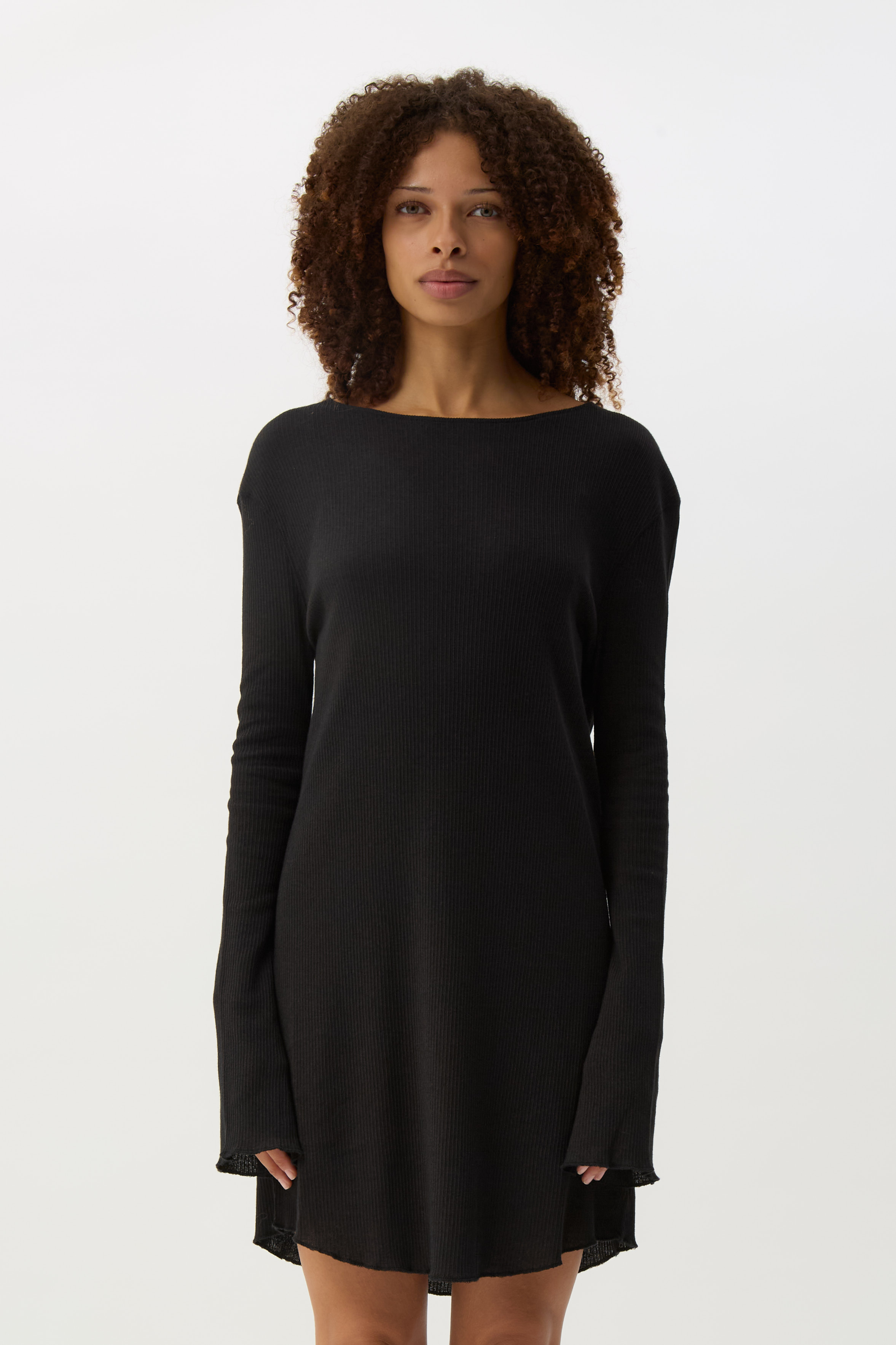 Charred Shade Two Face Dress
