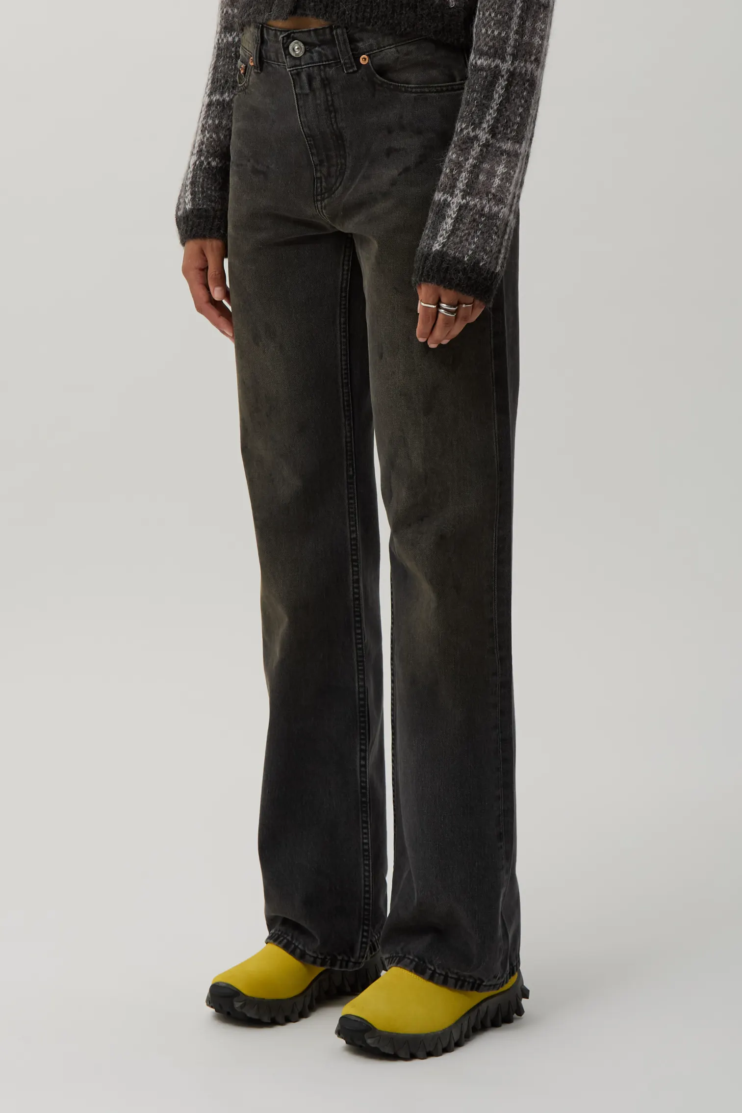 Car Repair Wash Boot Cut Jeans