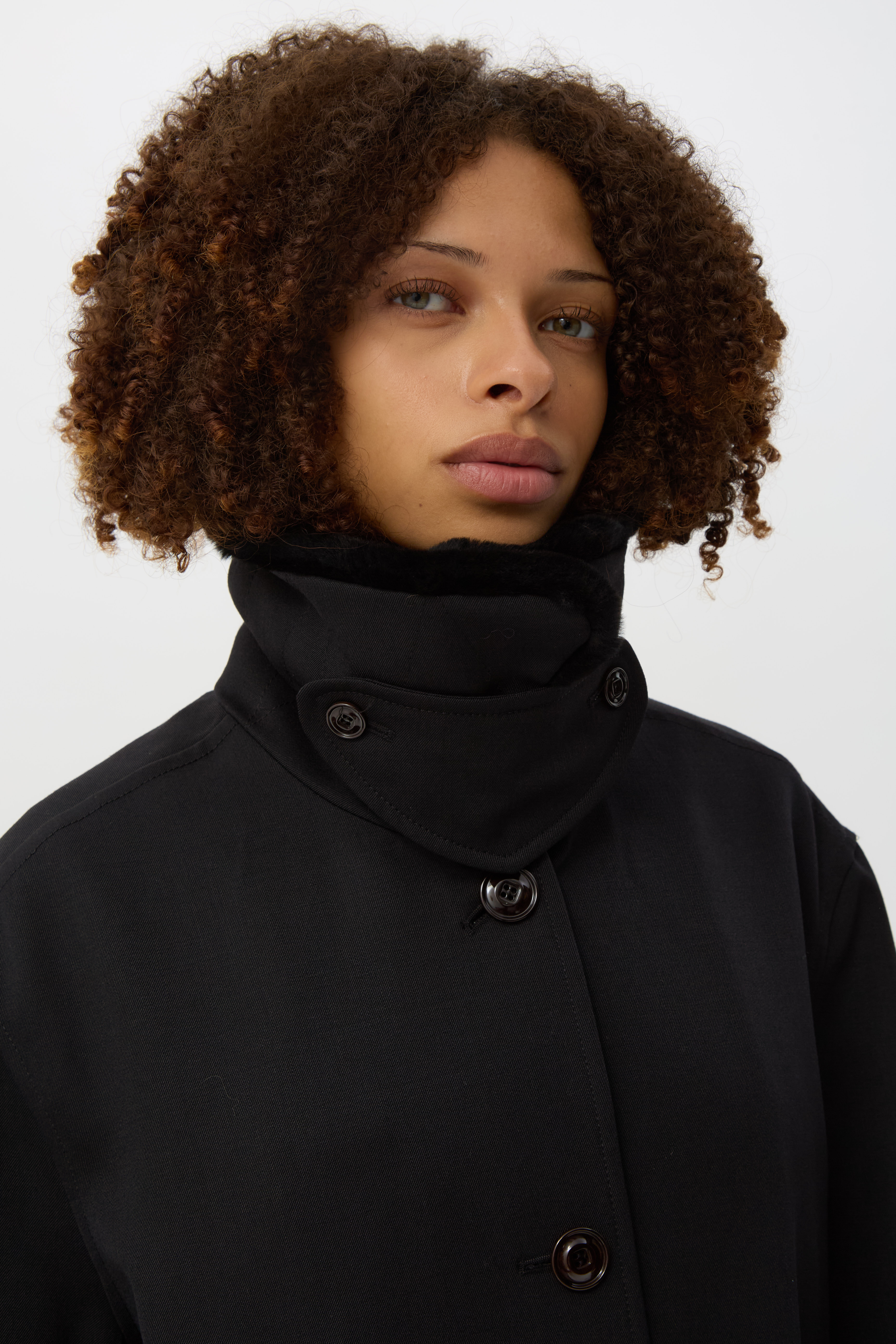 Coarse Black Tundra Coat