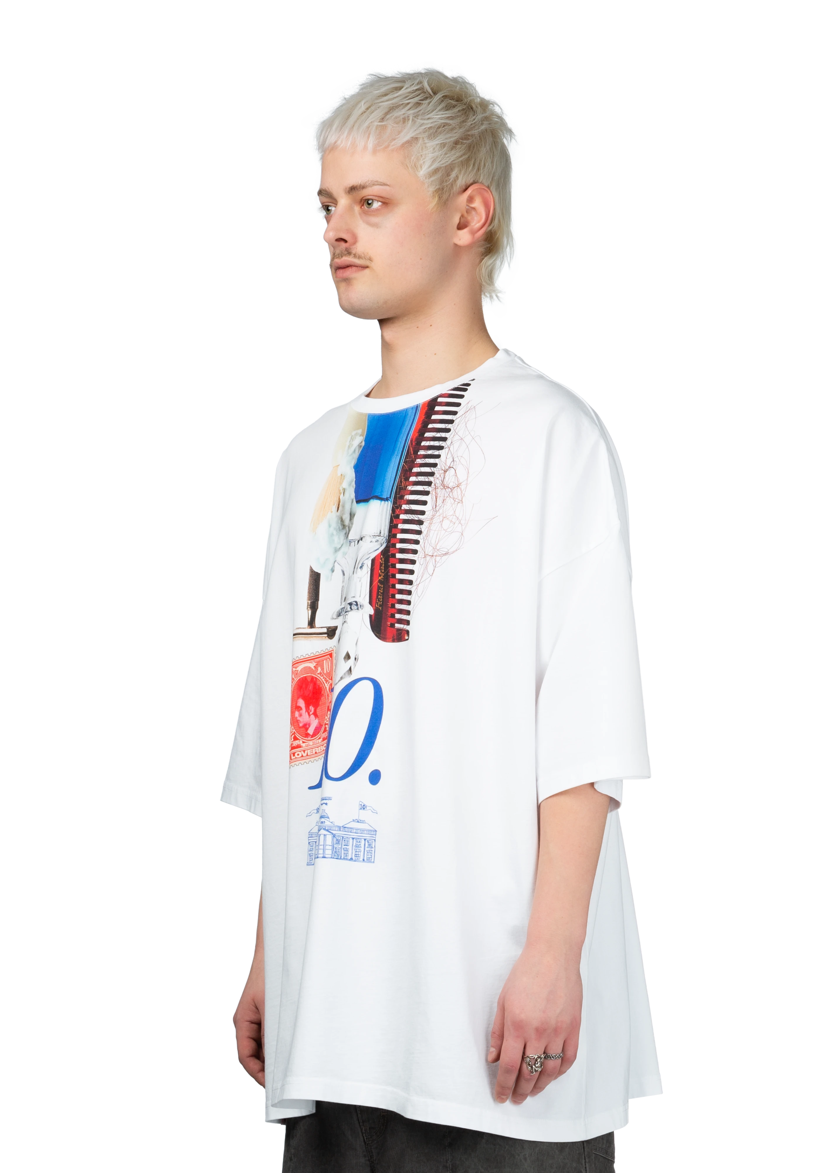国内発送■CHARLES JEFFREY LOVERBOY■OVERSIZED 10 YEAR TEE CHARLES JEFFEREY LOVERBOY】OVERSIZE 10YEAR TEE