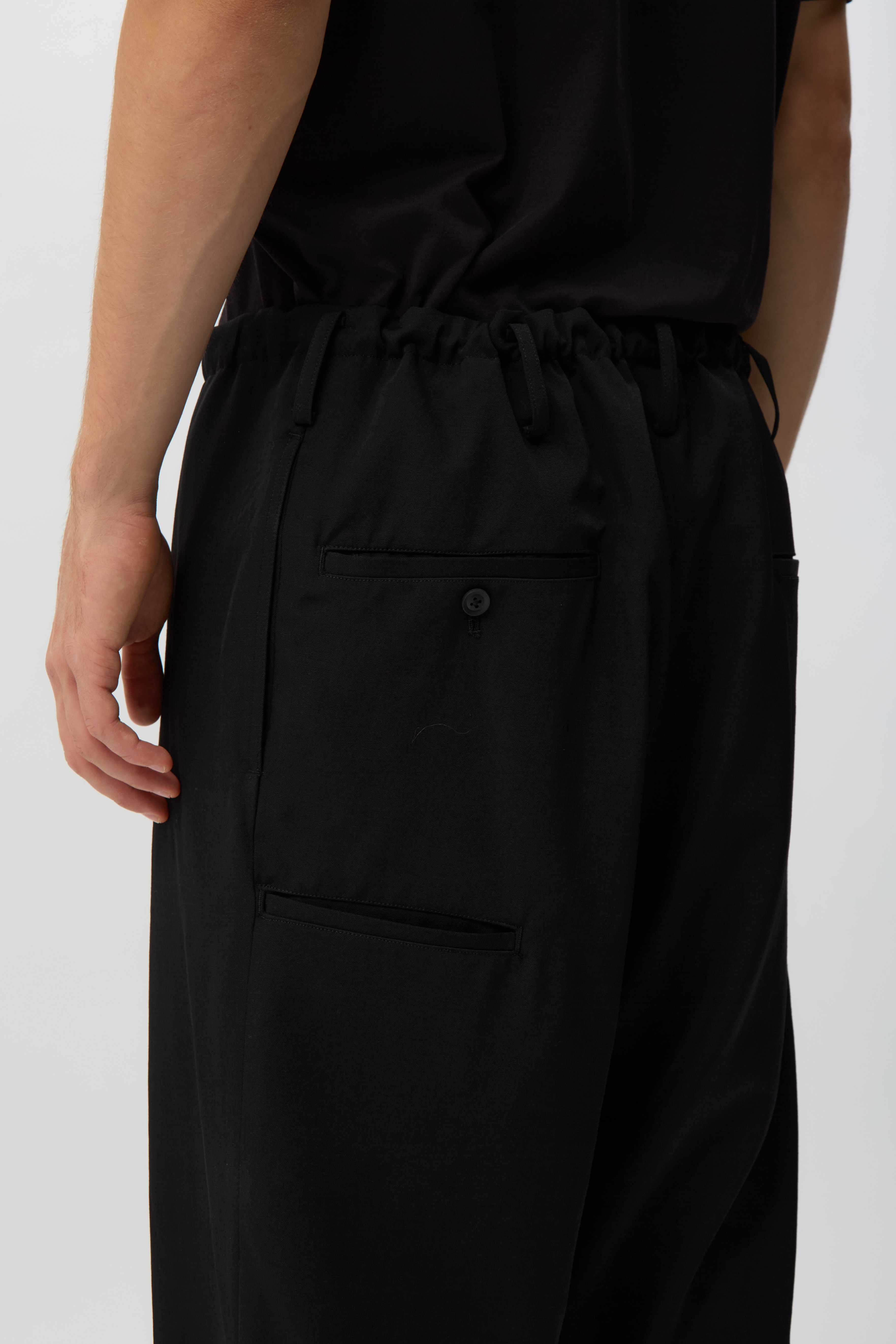 Black New Standard String Pants