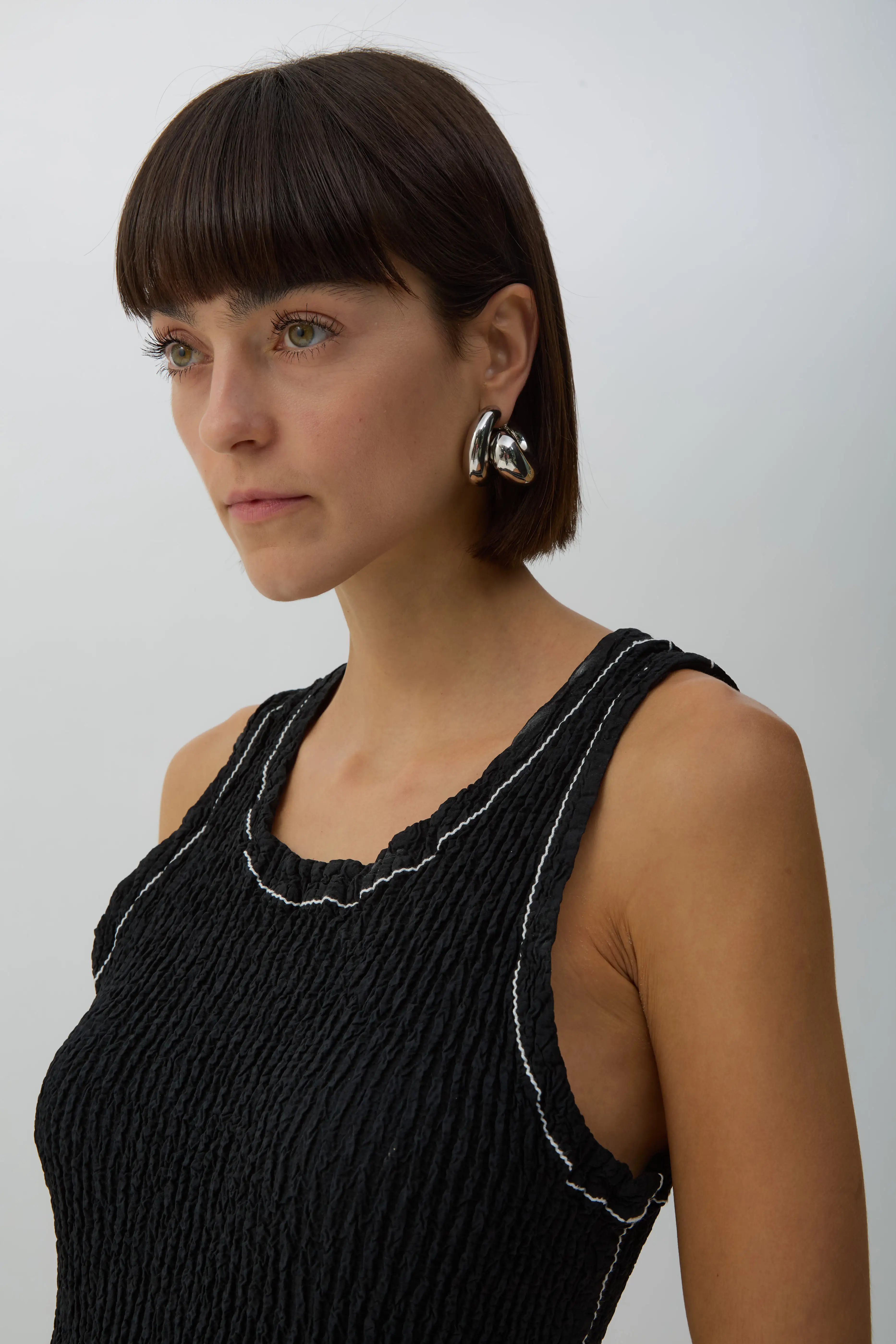 Black Wavelet Ensemble Dress