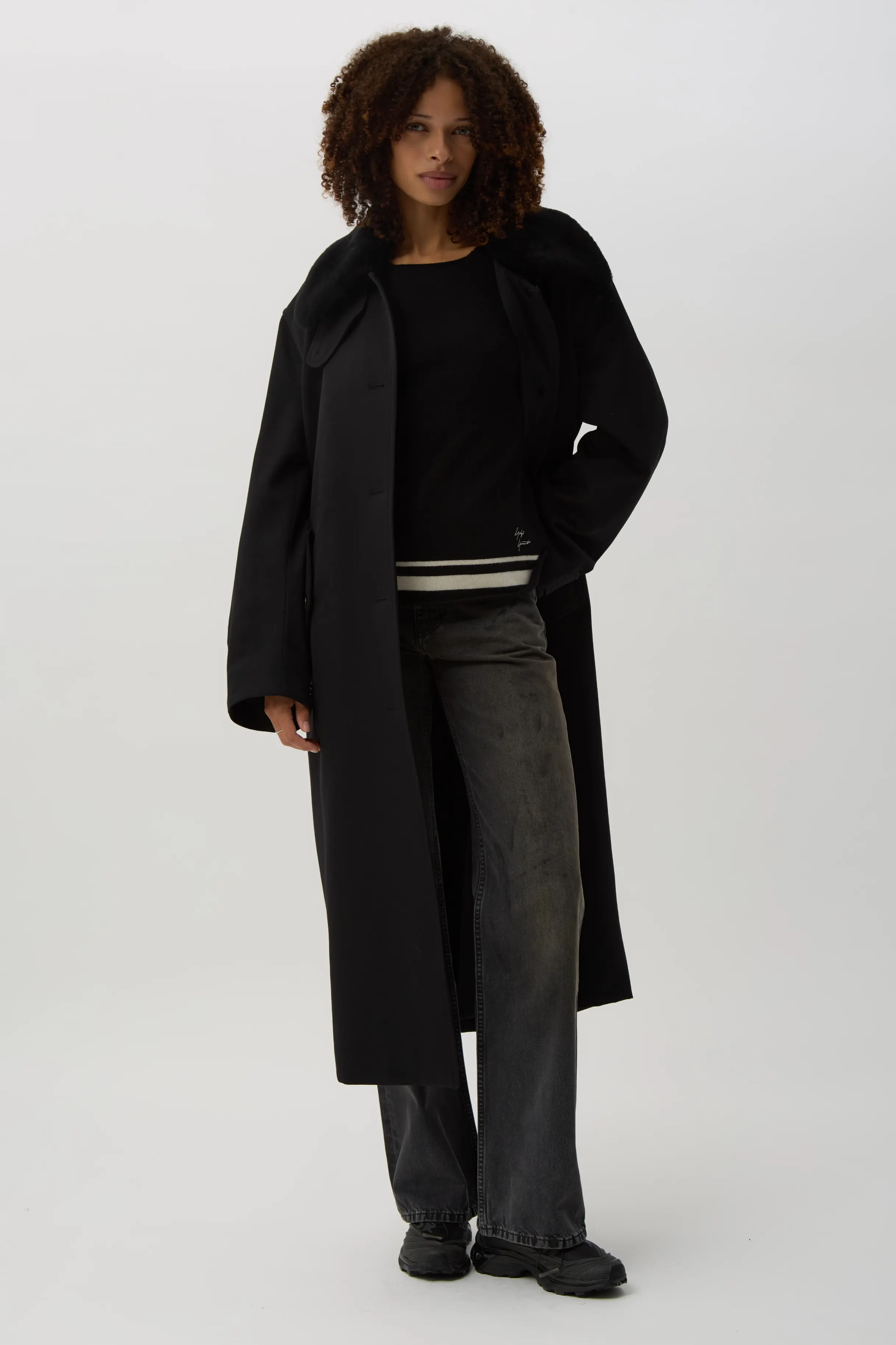 Black YY Signature Sweater