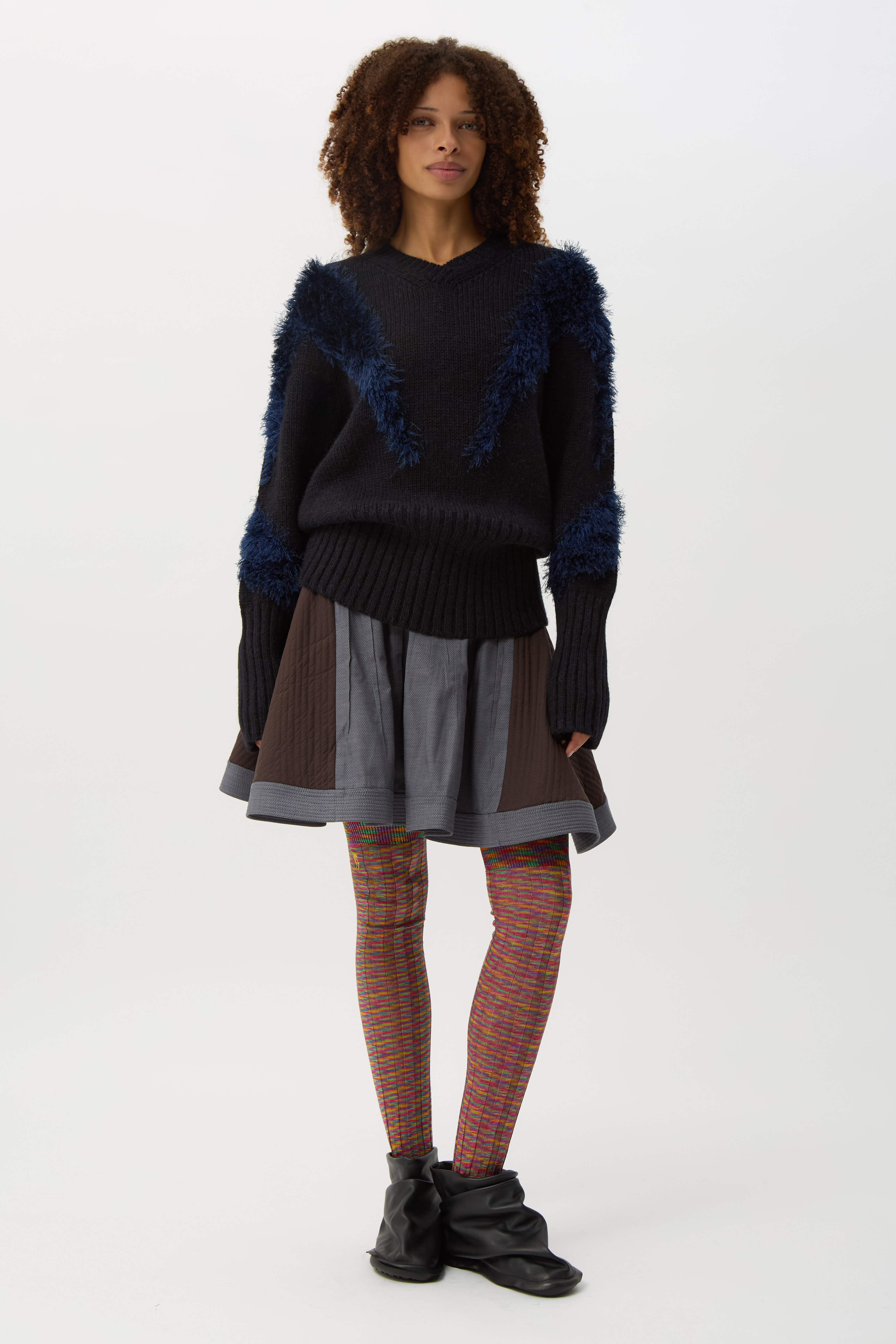 Black Swan x Deep Lake Blue Macaw Jumper
