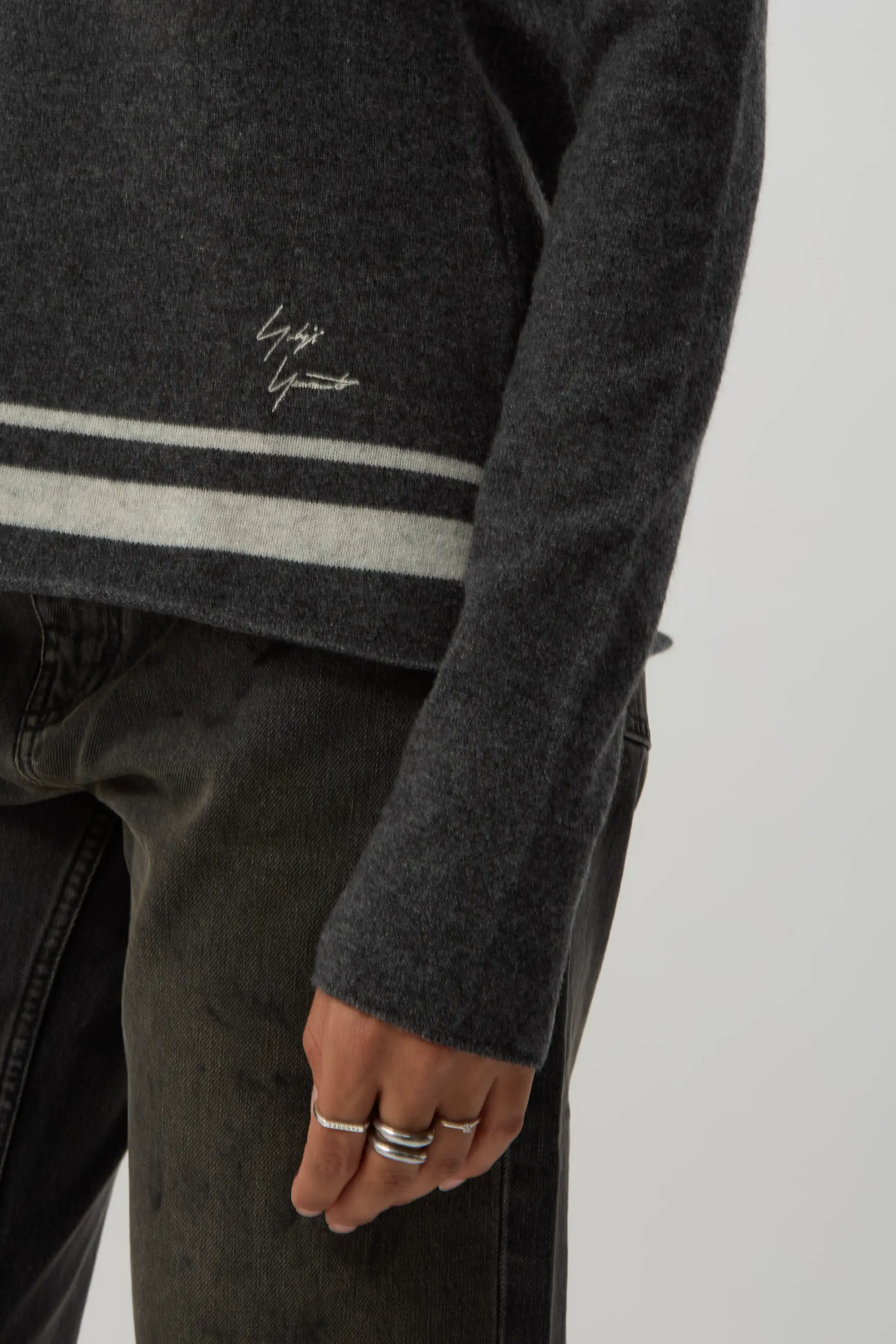 Charcoal YY Signature Sweater