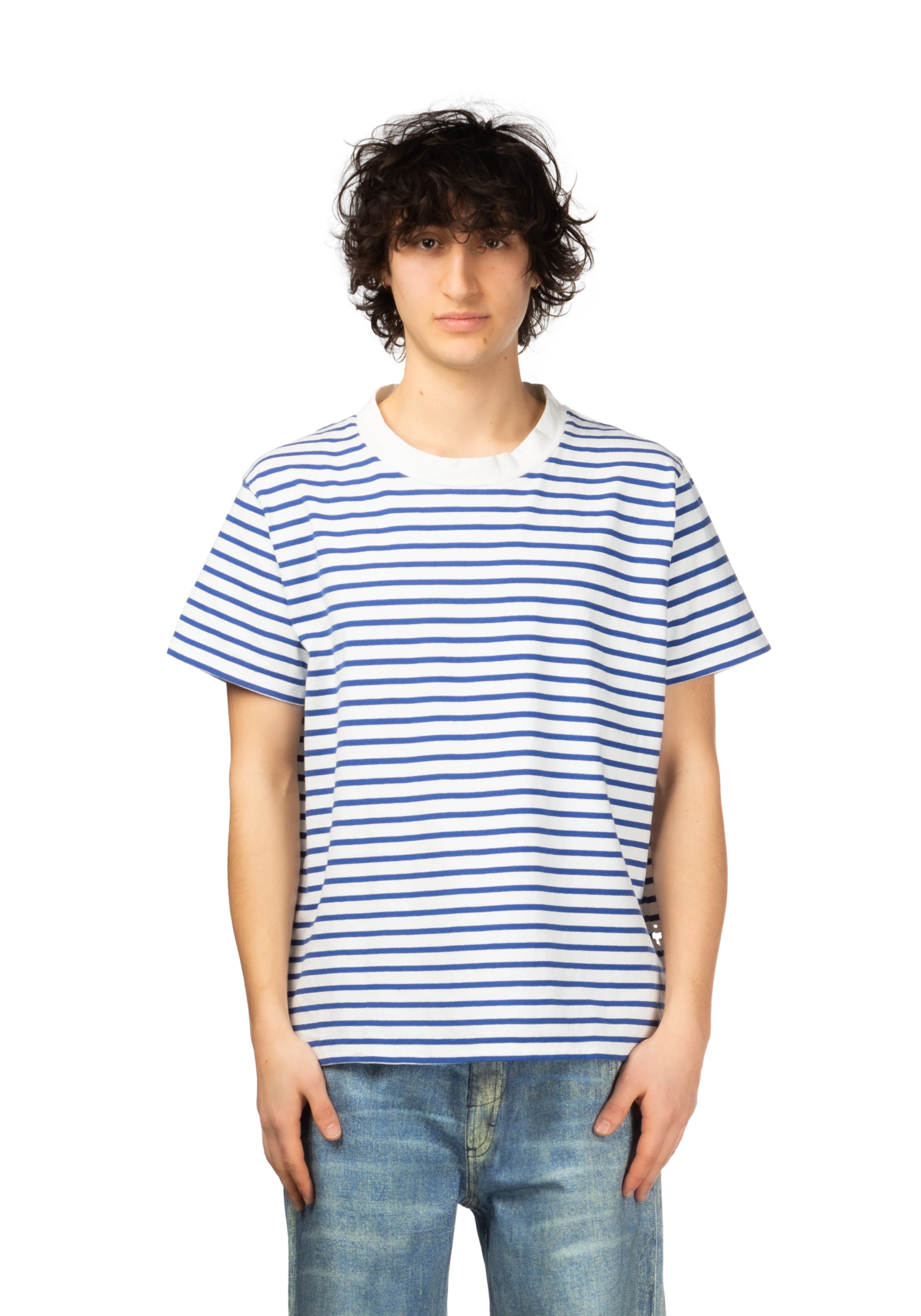 OUR LEGACY｜ (BLISS T-SHIRT Genova Stripe Rough Cotton ( Our Legacy - Genova Stripe Rough Cotton Bliss T-Shirt