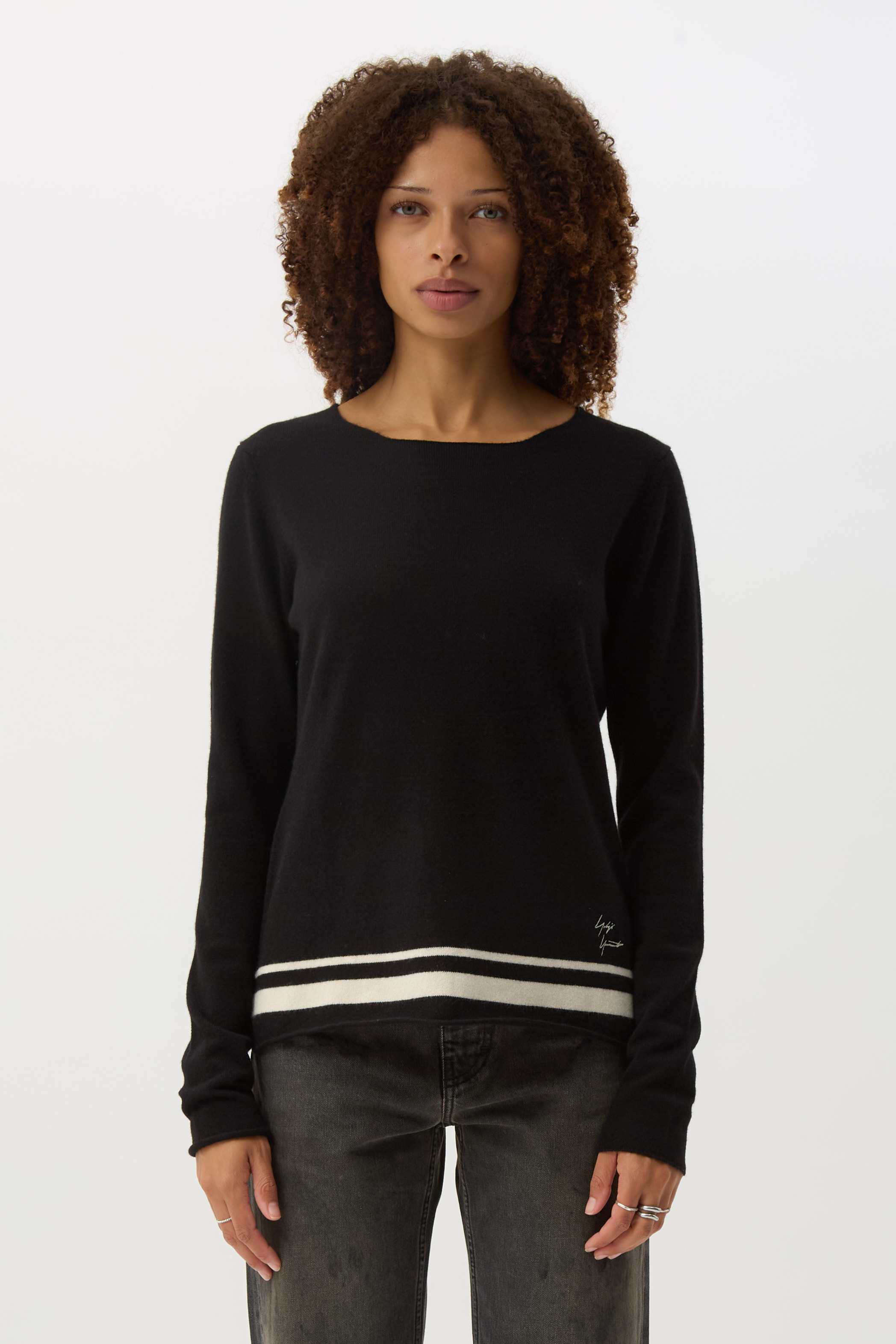 Black YY Signature Sweater