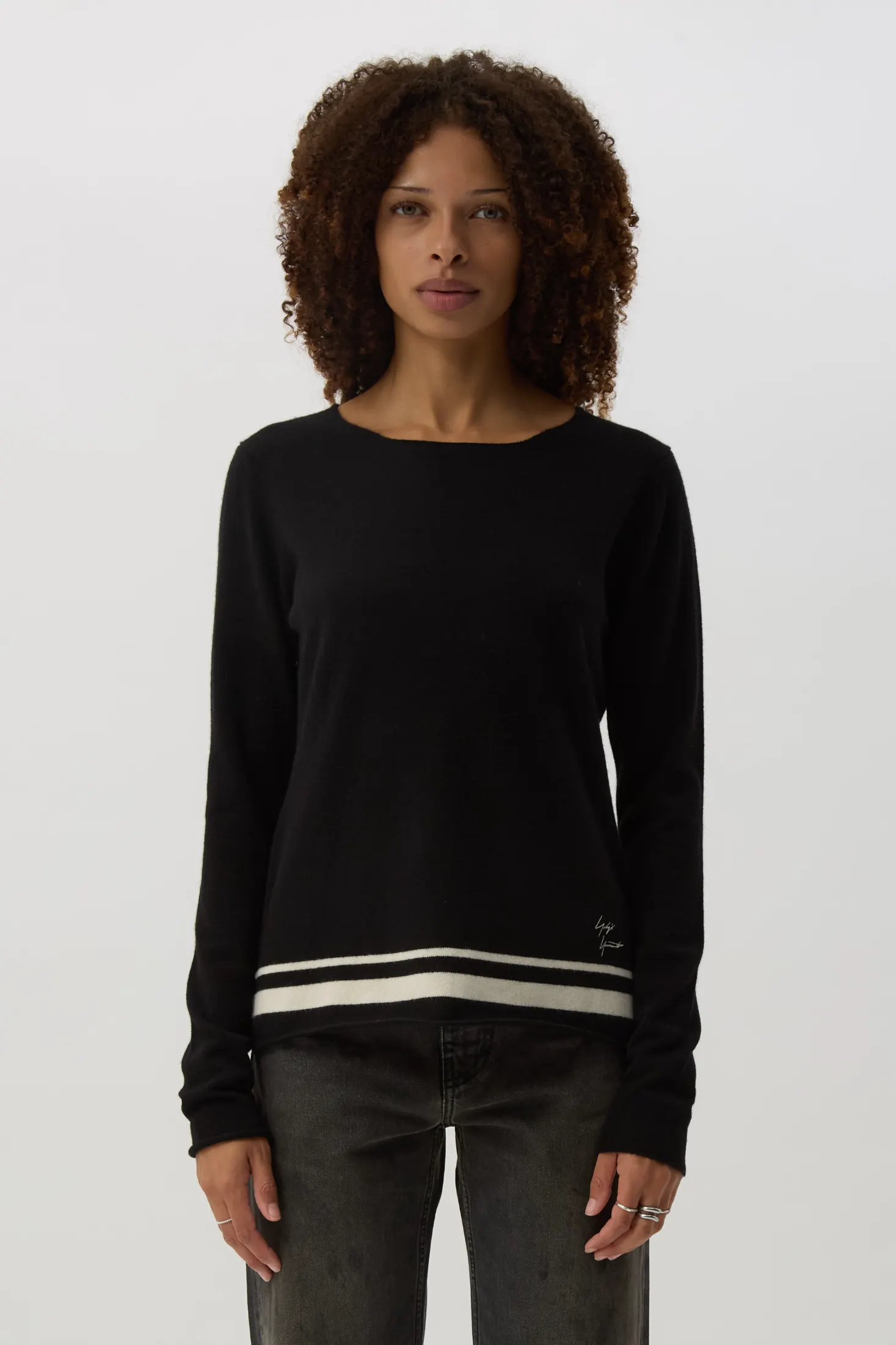 Black YY Signature Sweater