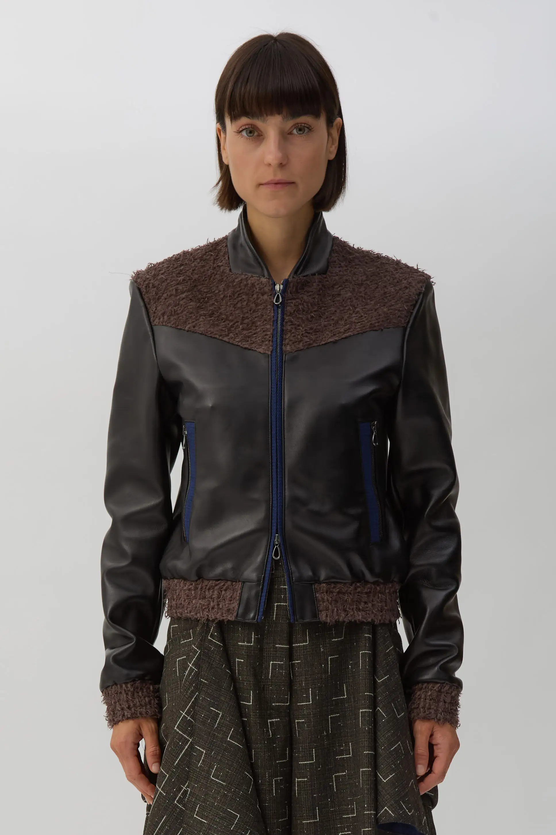Oil Black Konrad Leather Jacket