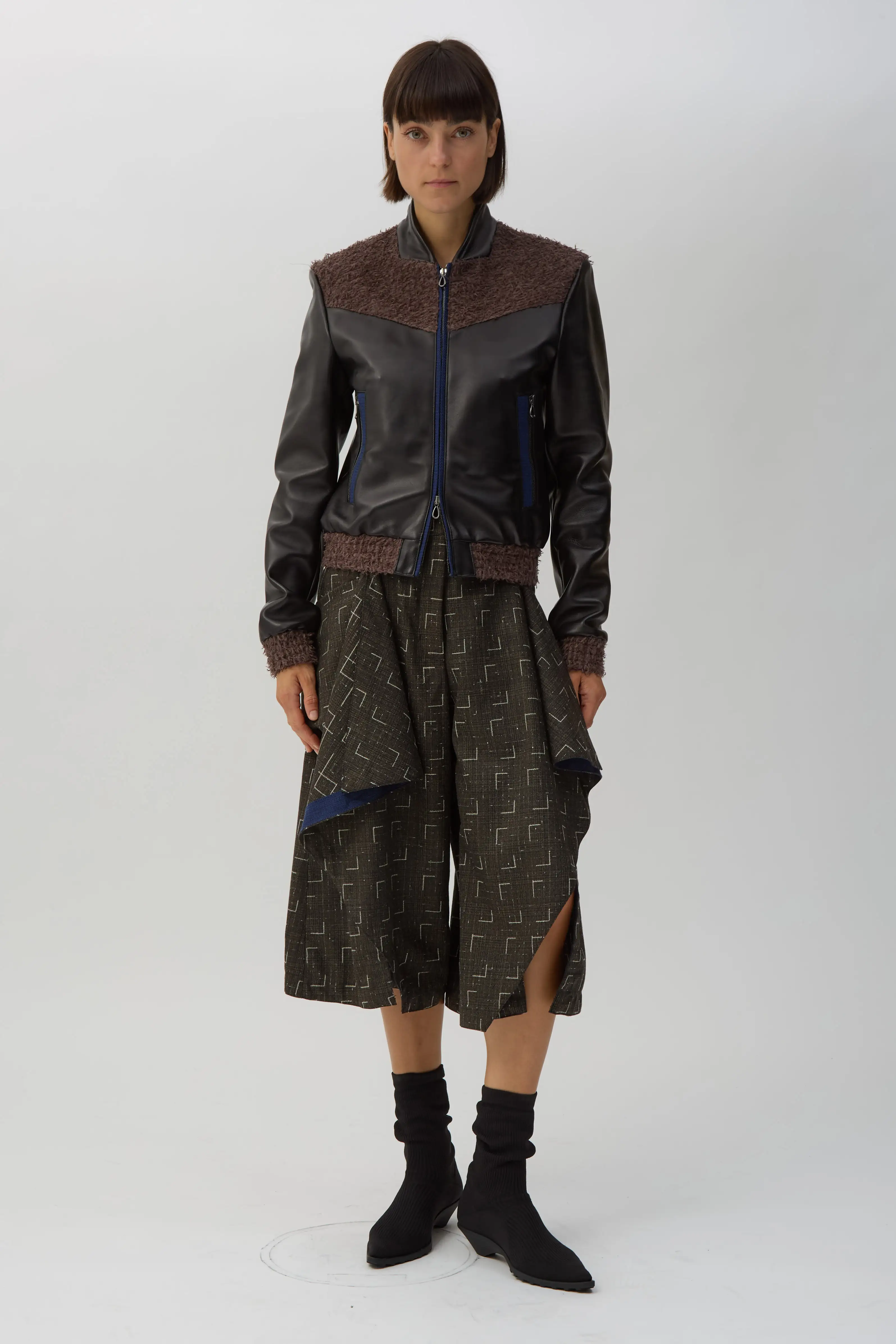 Oil Black Konrad Leather Jacket